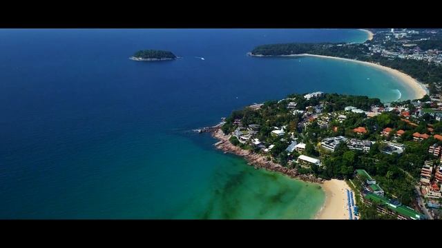 Пхукет, Тайланд, пляж Ката, аэросъемка смотреть онлайн