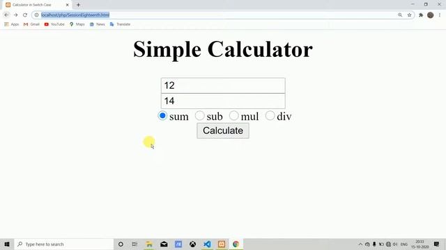 Learn PHP in Hindi | switch case for creating calculator | Tutorial for Beginners | PHP@Session18th смотреть онлайн