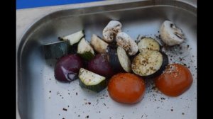 2.8 Шашлык из овощей . Овощи на шампурах , лучший рецепт  на мангале .