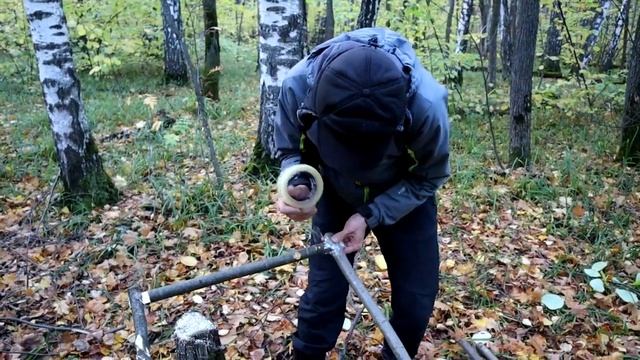 Поездка в лес. Делаем дверь в шалаше смотреть онлайн