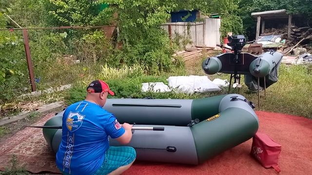 лодка ПВХ длина 2.70 и 40е бронированные балоны! смотреть онлайн