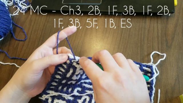 Part 3: Rows 20-29 of LFM Tardis 20, an interlocking crochet afghan square смотреть онлайн