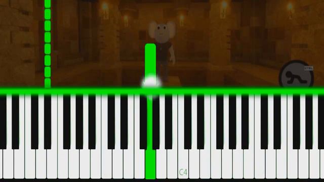 MAPLE DONUT SKIN BADGE THEME SONG | PIGGY ROBLOX - EASY Piano Tutorial смотреть онлайн