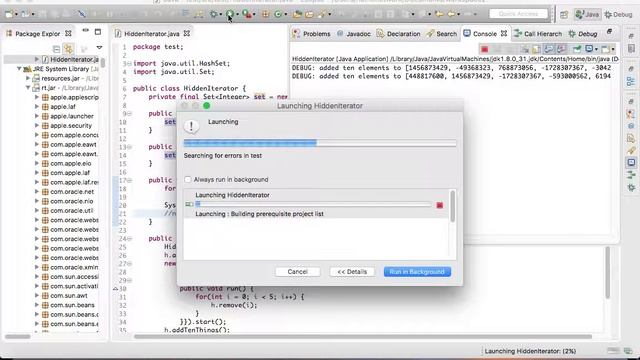 Unexpected ConcurrentModificationException from println смотреть онлайн