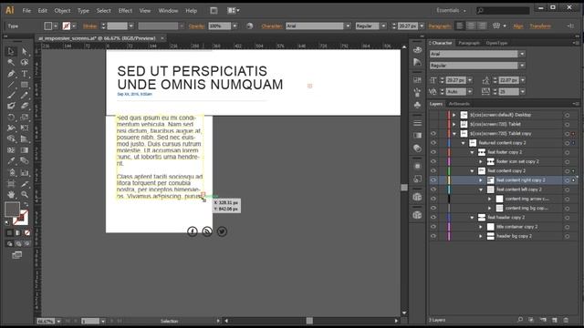 Convert Illustrator AI to Responsive HTML | Adobe CC Plugin смотреть онлайн