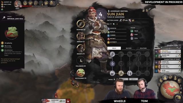 Старт кампании за Сунь Цзянь в Total War Three Kingdoms смотреть онлайн