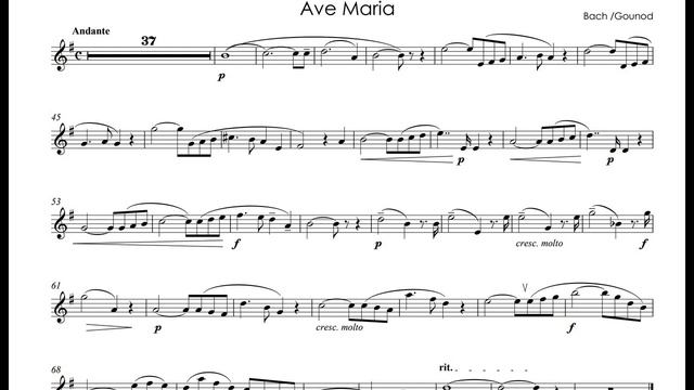 Bach Gounod -Ave Maria -T.Dokshizer trumpet смотреть онлайн