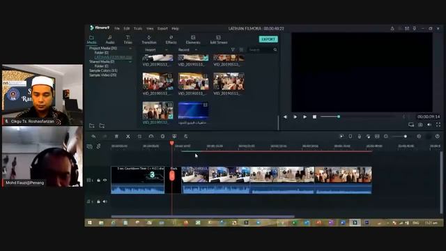 TOPIK 9 : KURSUS MUDAHNYA EDIT VIDEO GAYA PRO - FILMORA смотреть онлайн