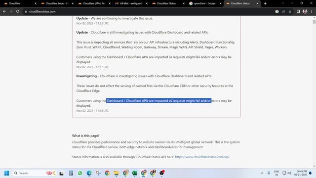 Cloudflare Not working | Cloudflare Dashboard and Cloudflare API service issues | Code: 1001 смотреть онлайн