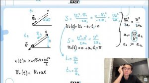 После удара шайба начала скользить вверх по шероховатой наклонной плоскости с начальной - №23225