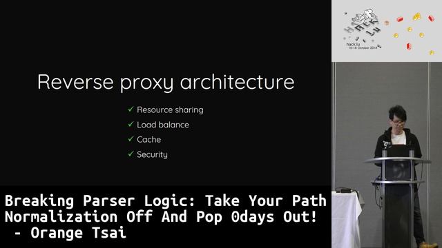 Hack.lu 2018: Take Your Path Normalization Off And Pop 0days Out! - Orange Tsai смотреть онлайн