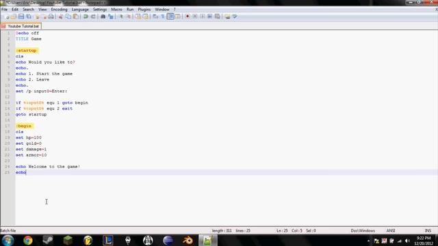 Tutorial | Making a Text-Based Adventure Game in Notepad++ | Episode 1 смотреть онлайн