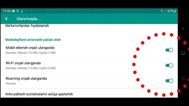 Telegramda megabayt (mb) tejash avtozagruskani(Телеграм автозагрузка стоп) oʻchirish смотреть онлайн