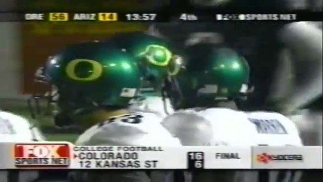 Oregon RB Onterrio Smith 56 yard run vs. Arizona 10-06-2001 смотреть онлайн