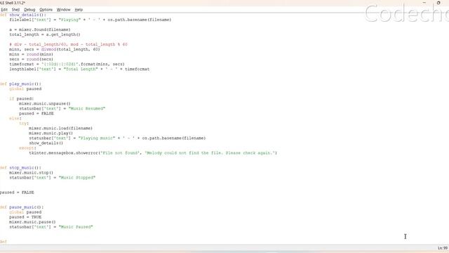 Python Music Player Part 18 Total Length duration of the WAV Music files смотреть онлайн