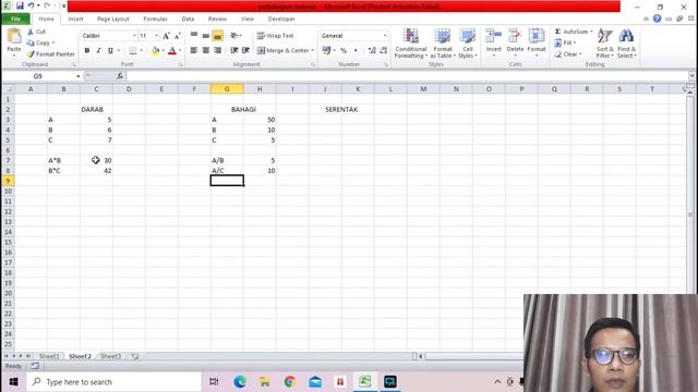 PENGIRAAN OPERASI DARAB DAN BAHAGI DI DALAM MICROSOFT EXCEL смотреть онлайн