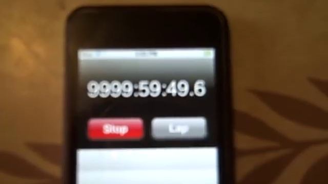 iPod Stopwatch ticks over from 9999hrs 59secs to 10000hrs. What will happen? смотреть онлайн