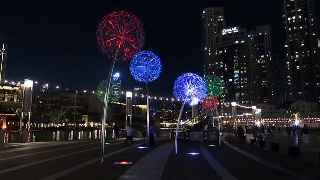 Вокруг Бурдж Халифы. Фонтаны, Мексиканские крылья, Downtown. смотреть онлайн
