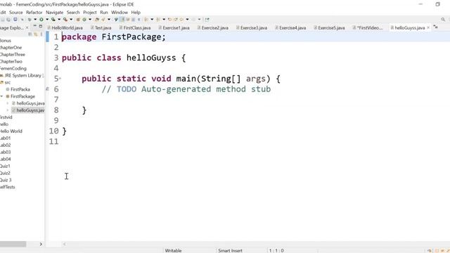 First things first in JAVA eclipse !!! смотреть онлайн