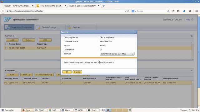 Schedule backups and set notification mail in SAP Business One, version for SAP HANA смотреть онлайн