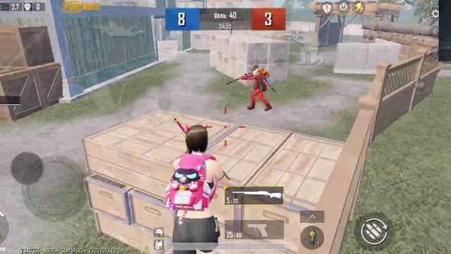 Вторая дуэль против друга на M24 90 fps Poco x4 gt Pubg mobile смотреть онлайн