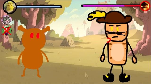 ЛЕОПОЛЬД,ШРЭК,ТОМ против БОССА КОТА В САПОГАХ