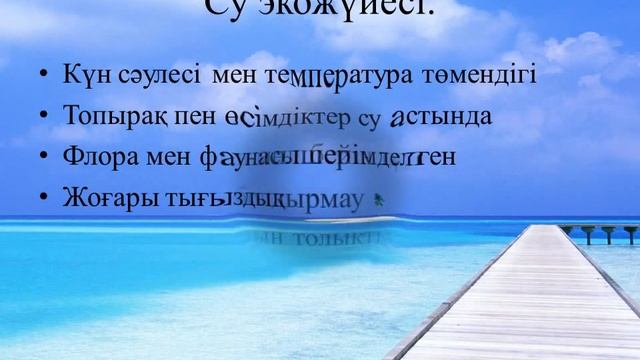 Су және құрлық экожүйелерін салыстыру. 8 класс. Биология. (слайд шоу, презентация сабақ)
