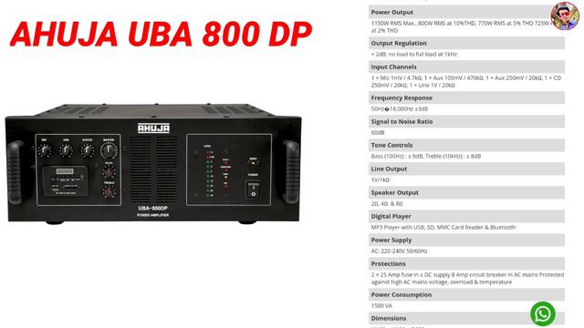 Ahuja UBA Series Amplifiers Pricelist // Ahuja Uba Amplifire price // Ahuja Amplifire price смотреть онлайн