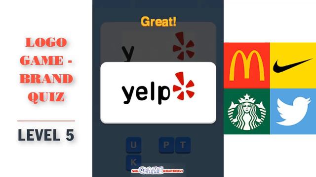 Logo Game - Brand Quiz Level 5 Walkthrough | SkillGameWalkthrough