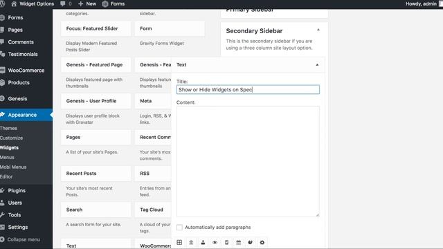 Hide WordPress Widgets on Specific Devices смотреть онлайн