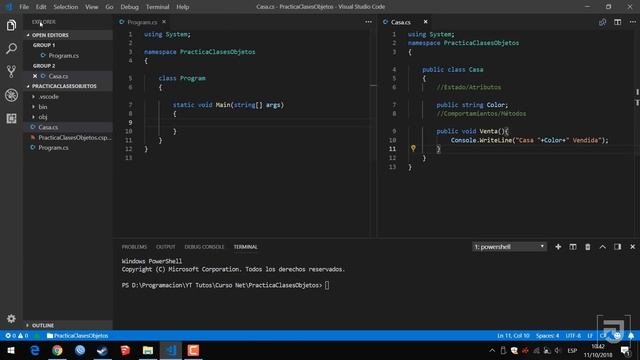 Programación Orientada a Objetos - Introducción, Ejemplo C#, VB (POO Parte 1) смотреть онлайн
