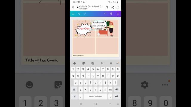Cara Mudah Membuat Komik Menggunakan HP || Membuat Komik di Canva смотреть онлайн