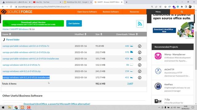 Download XAMPP 2022 สำหรับฝึกเขียนโปรแกรมภาษา PHP MySQL смотреть онлайн