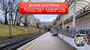 Из окна электрички (Ласточки) Зеленоградск-Калининград(Северный вокзал) Экспресс