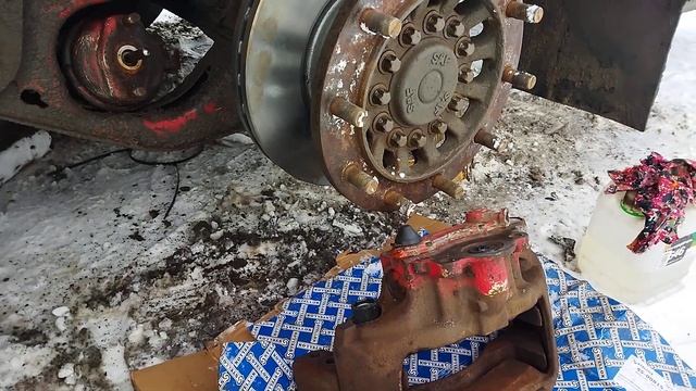 Борт-журнал МАЗ, ремонт суппортов осей САФ. смотреть онлайн