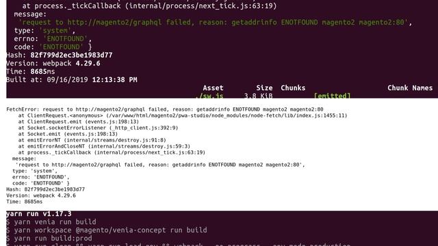 Magento: graphql failed Error In PWA-Venia Theme смотреть онлайн