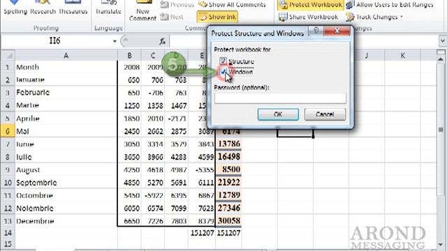 Using Excel 2010 - Protect a Workbooks Structure and Windows смотреть онлайн
