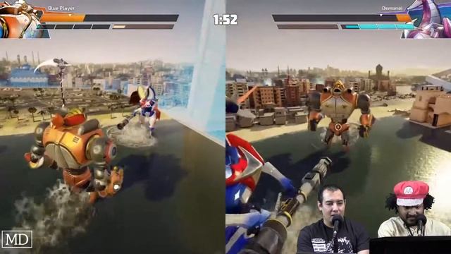 Multiplayer Review And Versus Gameplay - Override: Mech City Brawl смотреть онлайн