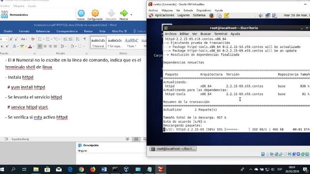 Tarea Instalación del APACHE, MySQL y PHP en centOS смотреть онлайн