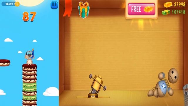 Talking Tom Cake Jump vs Kick The Buddy смотреть онлайн