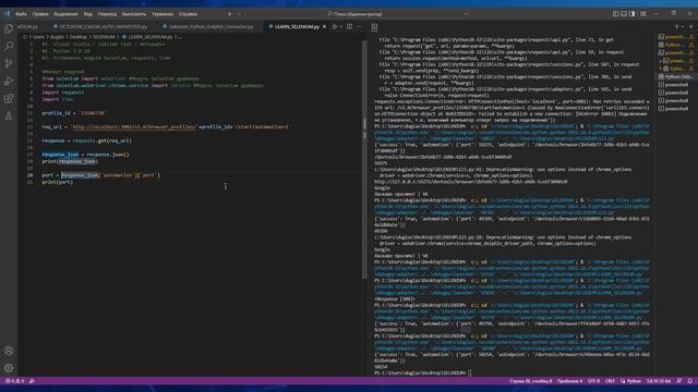 КАК ПОДКЛЮЧИТЬСЯ К АНТИДЕТЕКТ БРАУЗЕРУ DOLPHIN ANTI ЧЕРЕЗ SELENIUM PYTHON И УПРАВЛЯТЬ ИМ