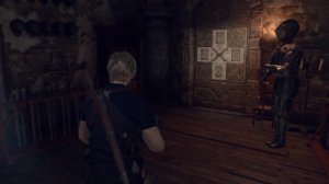 Решение головоломки с литографическими пластинами Resident Evil 4 Remake