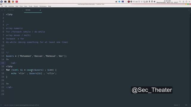Become A Superman In PHP 5.6 & 7 Basics : #55 Loops Practical Part 1 смотреть онлайн