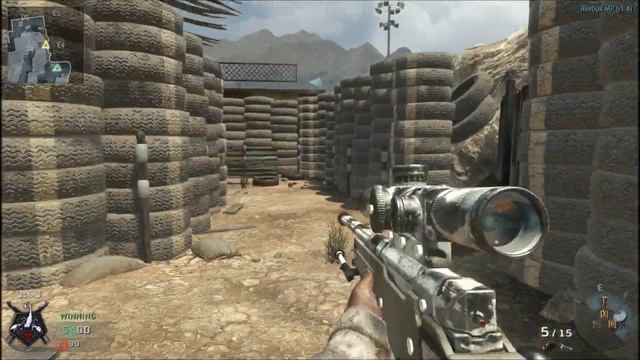 Black Ops MP Gameplay- L96A1 and Ballistic Knife Only смотреть онлайн