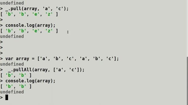 Lodash Array Methods : 6 смотреть онлайн