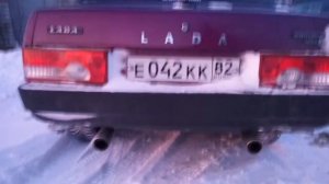 Двойной выхлоп на ВАЗ 21099