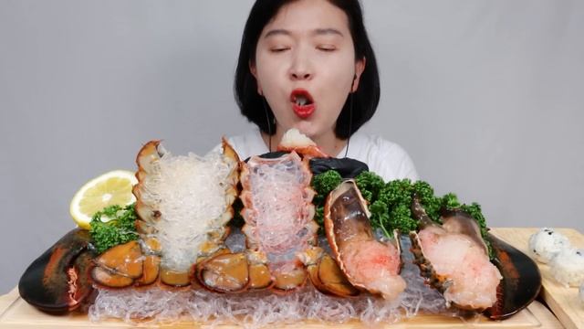 초간단~! 간장 랍스터장 리얼사운드 먹방 ASMR SOY SAUCE MARINATED RAW LOBSTER MUKBANG EATING SOUNDS NO TALKING | NAJI смотреть онлайн
