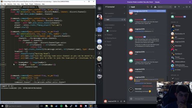 Discord Bot Tutorial with Python 3.6 (Voice Module) смотреть онлайн