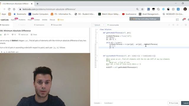 AMAZON INTERVIEW QUESTION - MINIMUM ABSOLUTE DIFFERENCE смотреть онлайн