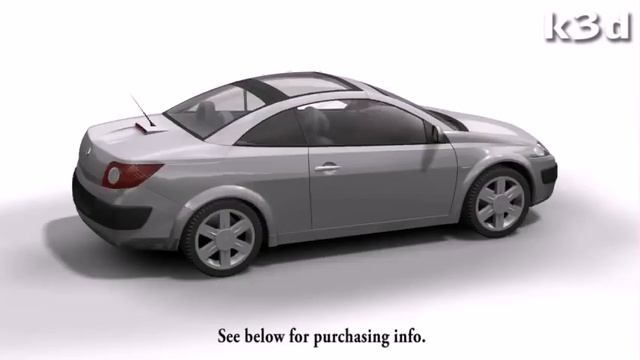 Renault Megane CC 3D model by k3d. смотреть онлайн